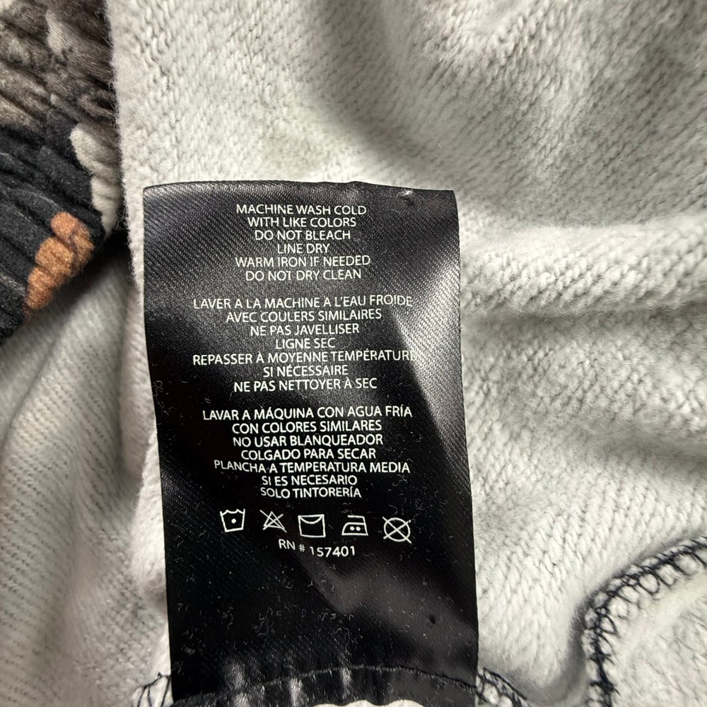 Darc Sport Wolves Forever Moth Camo Zip Hoodie XL Limited Edition 457/1000 Black - Picture 9 of 9
